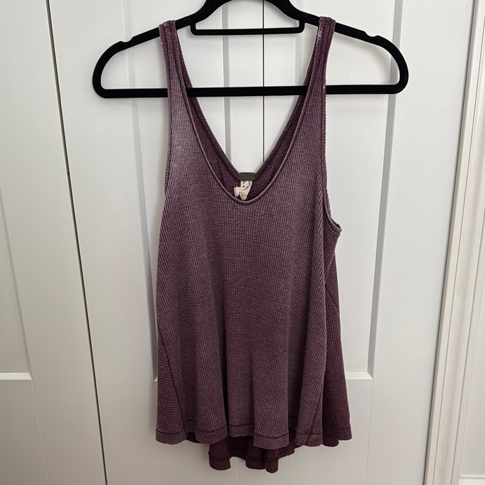 Free People Women's Purple Sleeveless Top